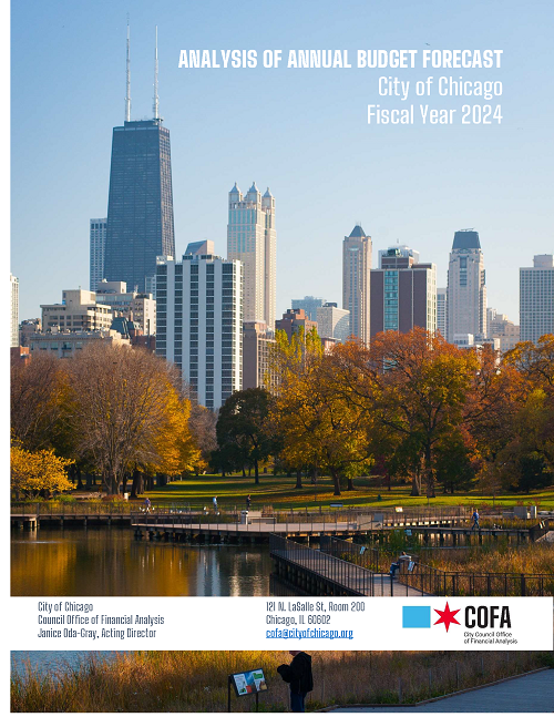 Image of cover page to COFA's Analysis of Annual Budget Forecast 2024