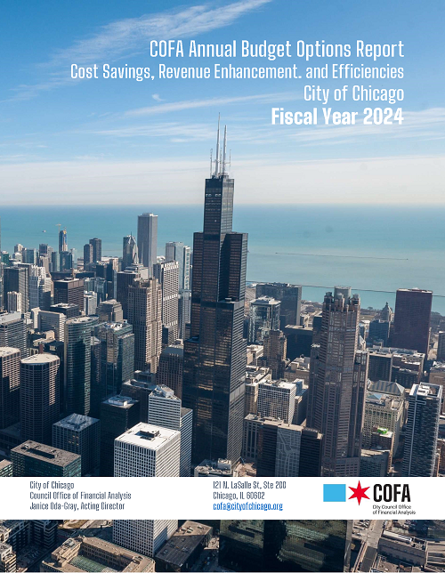 Image of cover page to COFA's Budget Options Report - Fiscal Year 2024