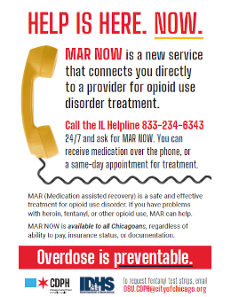 MAR NOW Poster - Help Is Here. NOW.