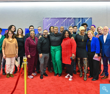 The cast and crew of HIV and the Journey Toward Zero, a new Chicago Department of Public Health documentary.